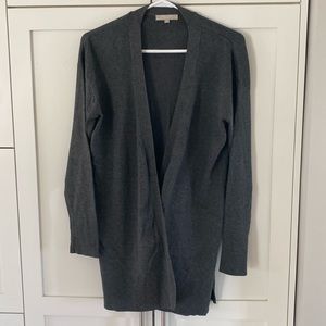 Joan Vass Open Front Cardigan Sweater
